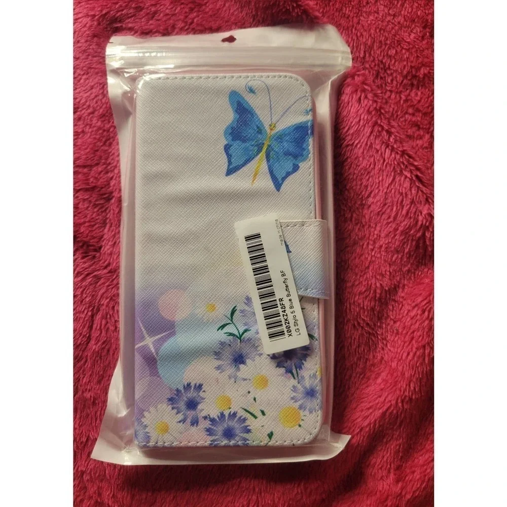 Wallet phone case LG stylo 5 Butterfly